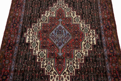 Vintage Handmade Oriental Area Rug Geometric