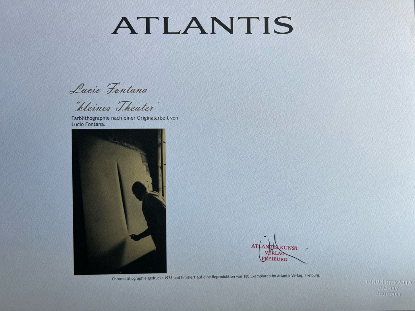 Lucio Fontana Lithograph