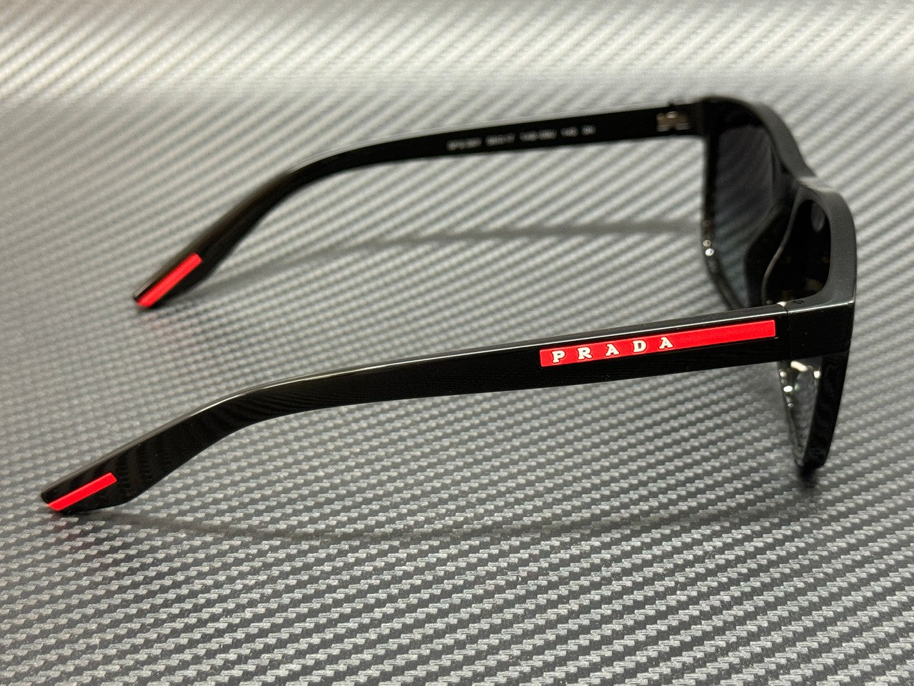 PRADA LINEA ROSSA PS 06YS 1AB09U Black Grey Gradient Men's 56 mm Sunglasses