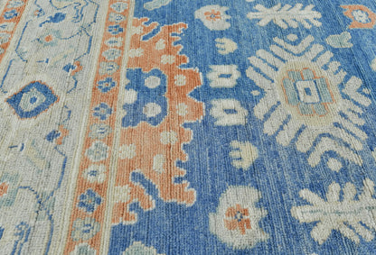 Handmade Pakistan Oushak Oriental Rug Muted Floral Design Bedroom Carpet 8X10 ft