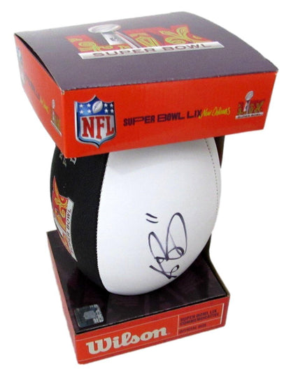 A.J. Brown Signed/Auto Super Bowl Lix Logo Football Eagles Beckett 195539