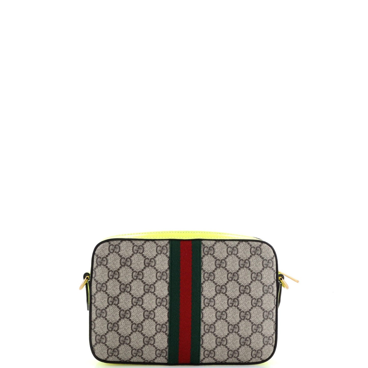 Gucci Ophidia Convertible Camera Bag Gg Coated Canvas With Leather Small