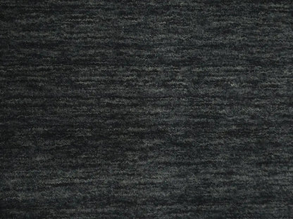 Charcoal Solid Hand-Loomed 4X6 Gabbeh Wool Rug
