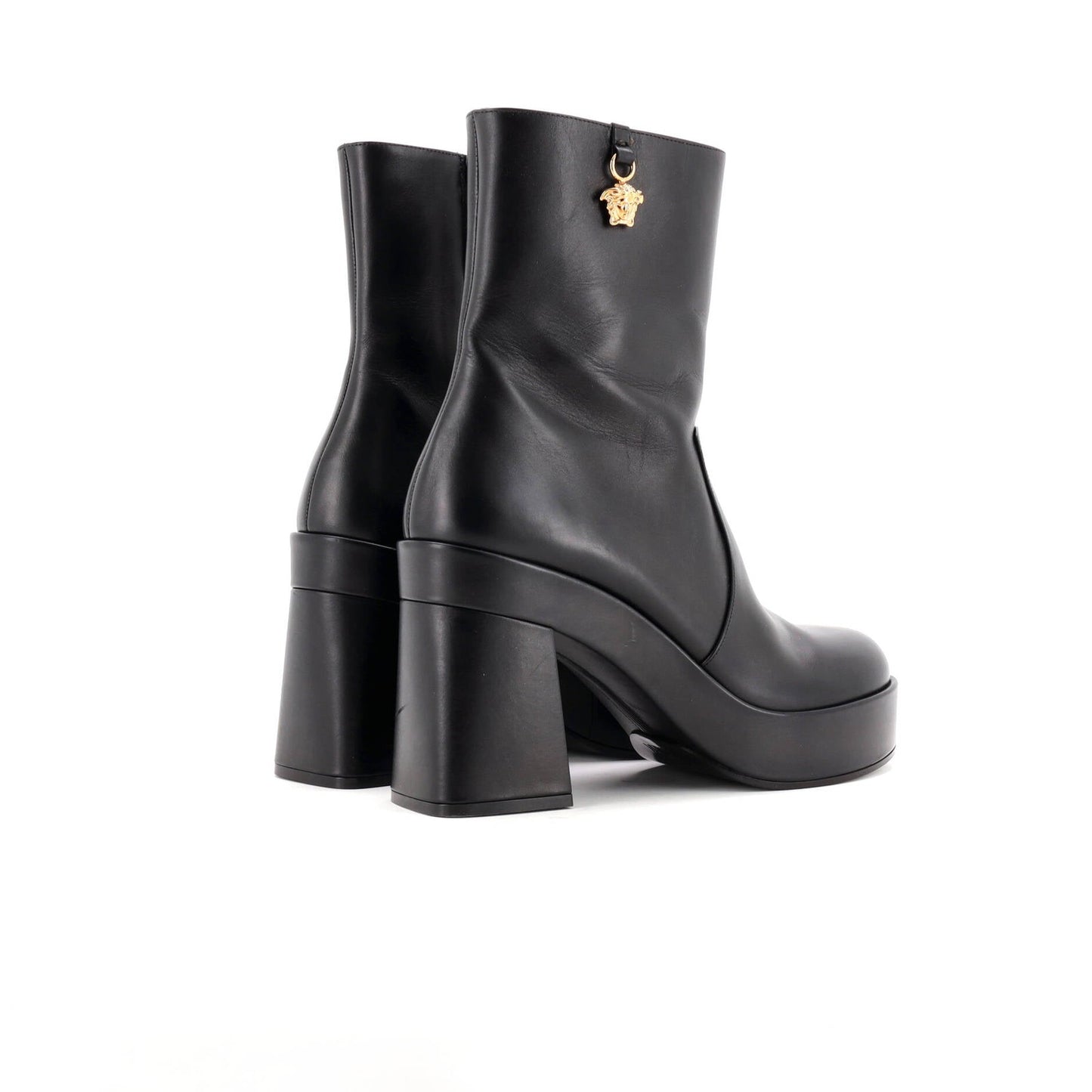Versace Women'S Medusa Platform Boots Leather
