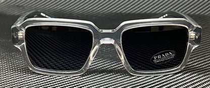 PRADA PR 02ZS U430A9 Transparent Grey Blue Men's 52 mm Sunglasses