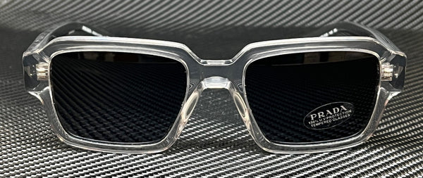 PRADA PR 02ZS U430A9 Transparent Grey Blue Men's 52 mm Sunglasses