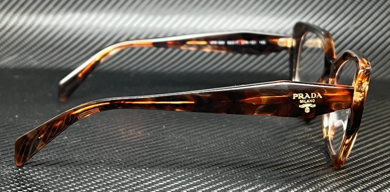 PRADA PR 18WV 07R1O1 Brown Tortoise Women's 54 mm Eyeglasses