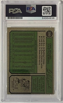 Carl Yastrzemski Signed 1974 Topps Card #280 Psa Auto Gem Mt 10
