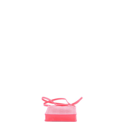 Alaia Garance Phone Holder Crossbody Bag Laser Cut Leather Small