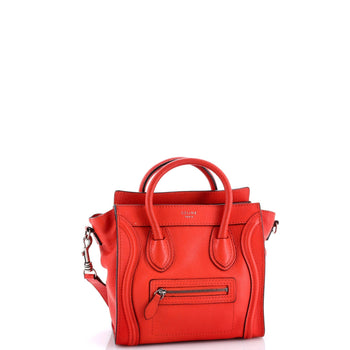 Celine Luggage Bag Grainy Leather Nano