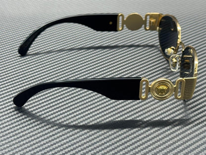 VERSACE VE2299 100287 Gold Dark Grey Men's 56 mm Sunglasses