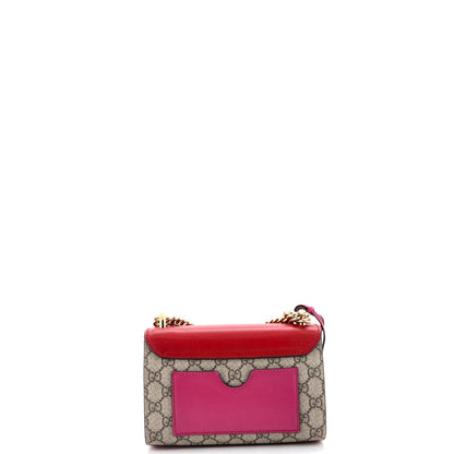 Gucci Padlock Shoulder Bag Gg Coated Canvas And Leather Small