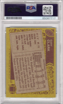 Gary Clark 1986 Topps #176 Psa Auto Grade 10 Card