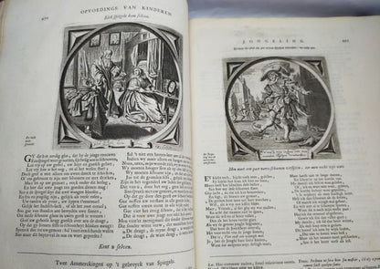 Jacob Cats Alle De Wercken 1700 Emblem Book Dutch Golden Age Folio Illustrated