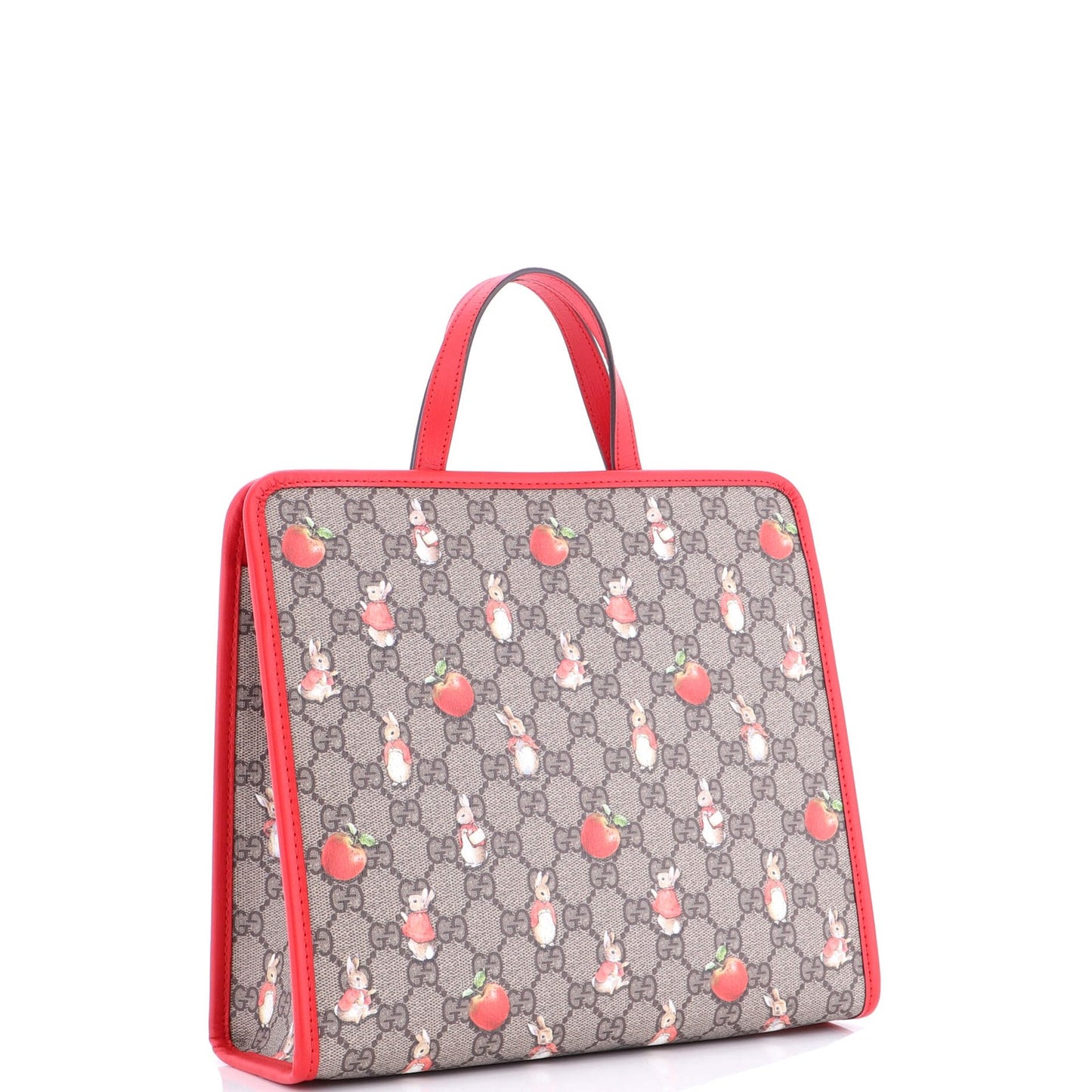 Gucci X Peter Rabbit Kid'S Tote Printed Gg Coated Canvas