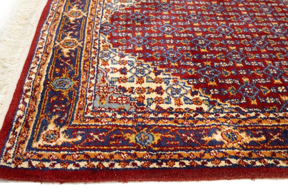 Hand knotted Indo Botemir wool runner rug oriental carpet hallway
