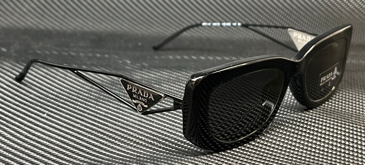 Women's Black Grey Sunglasses Prada 14YS 1AB5S0 53 mm