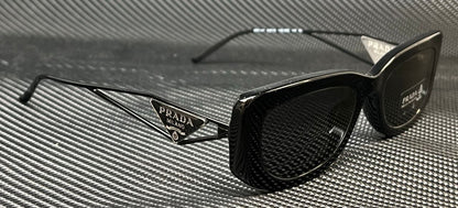Women's Black Grey Sunglasses Prada 14YS 1AB5S0 53 mm