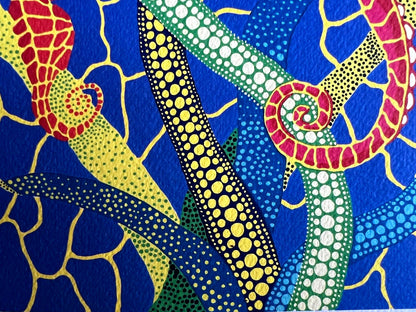 Yayoi Kusama Lithograph Mori Museum Coa Hand Numbered 200 Exe