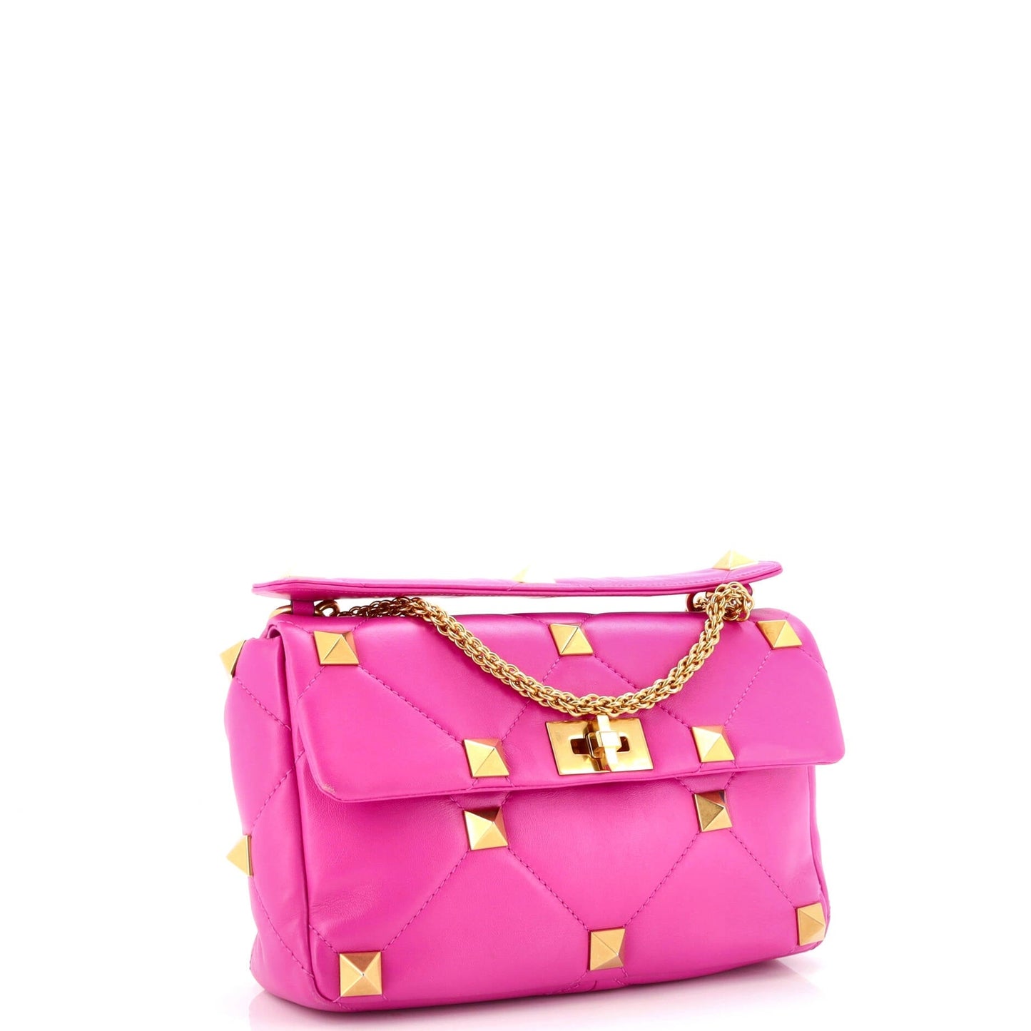 Valentino Garavani Roman Stud Flap Bag Quilted Leather Large