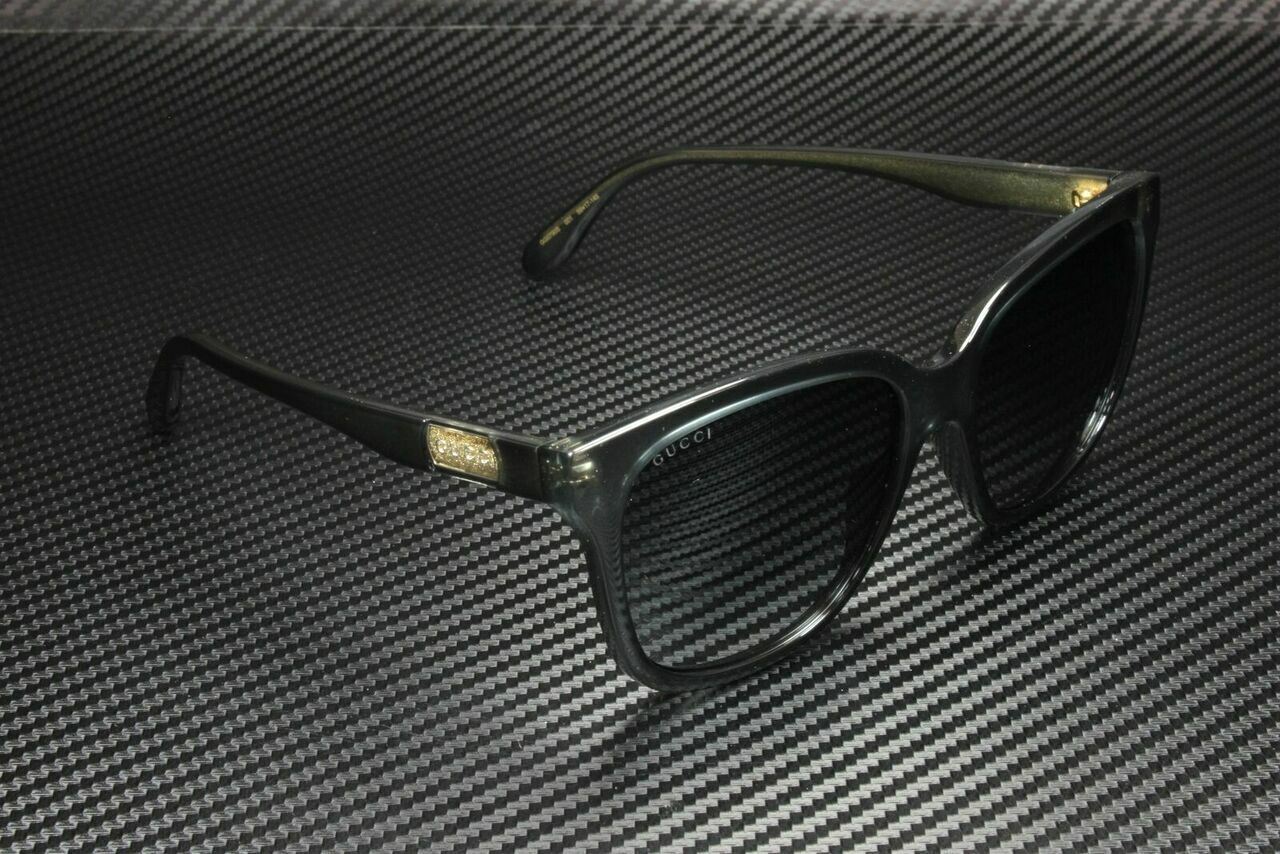Gucci Gg0790S 001 Rectangular Squared Grey Dark