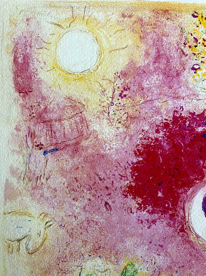 Marc Chagall Lithograph 1978 (Coa Signed) Hand Numbered Crayon Rare