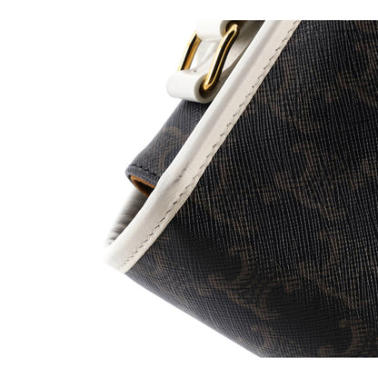 Celine Folco Bag Triomphe Coated Canvas Medium