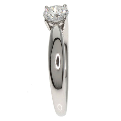 Tiffany&Co. Ring 1P Diamond Platinum Pt950