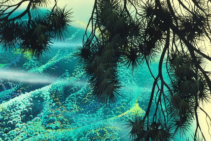 Eyvind Earle Symphonic Fantasy Serigraph 147/241 Hand-Signed, Framed