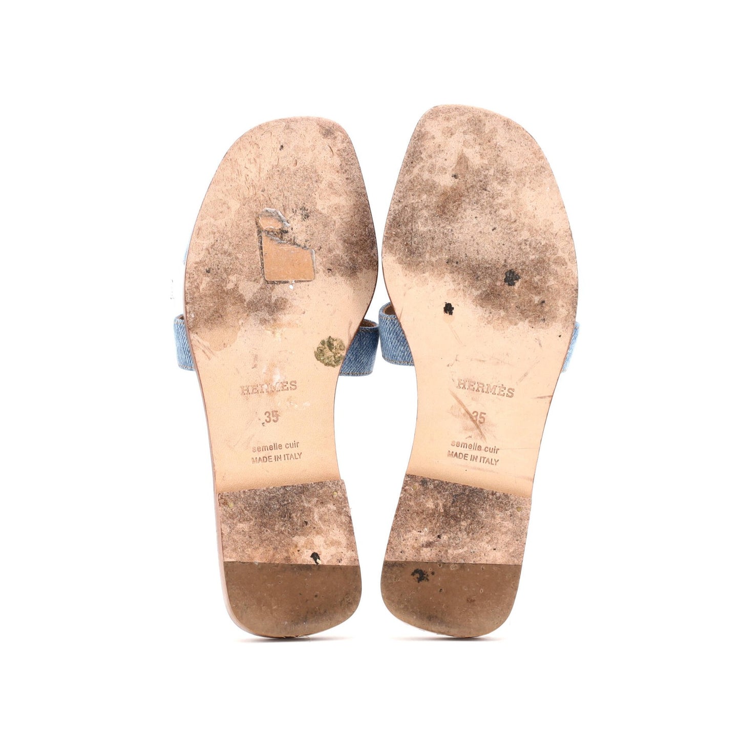 Hermes Women'S Oran Sandals Denim