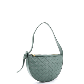 Bottega Veneta Sunrise Shoulder Bag Intrecciato Leather Mini