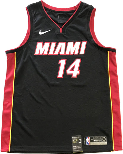 Tyler Herro Autographed Miami Heat Swingman Black Jersey (Jsa)