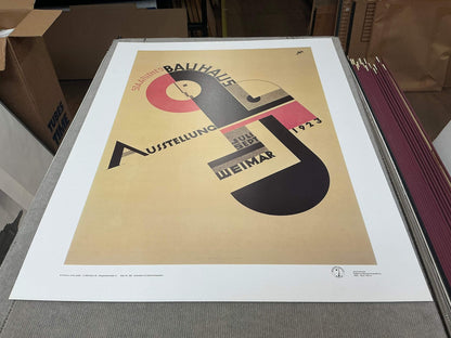 Nouve JOOST SCHMIDT Bauhaus Exhibition 35.5" x 27.75" Offset Lithograph 1995 Art