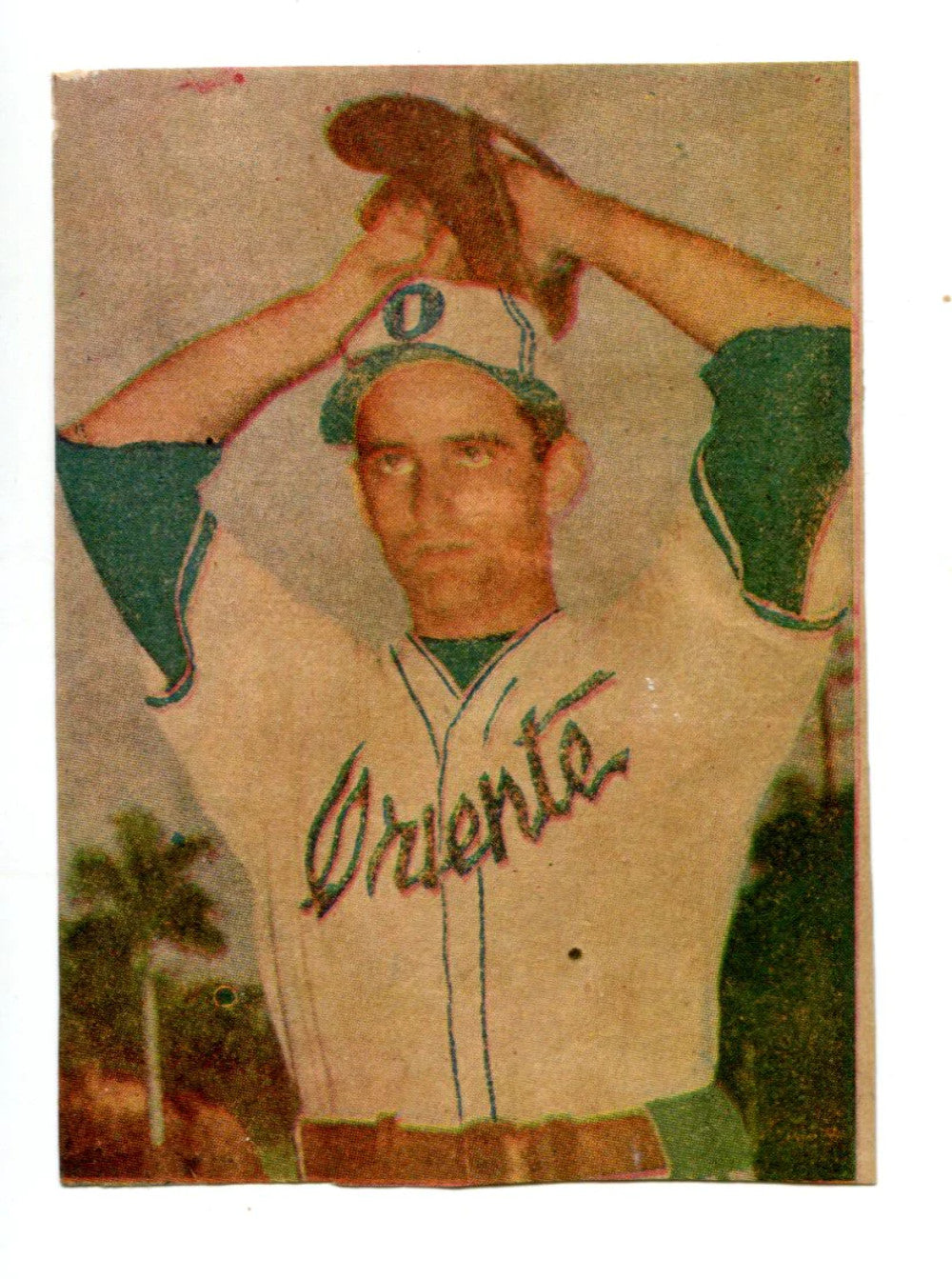 Oscar Del Calvo Havana Cuba Baseball Card
