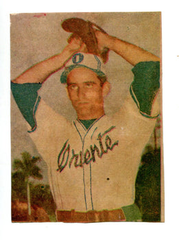 Oscar Del Calvo Havana Cuba Baseball Card