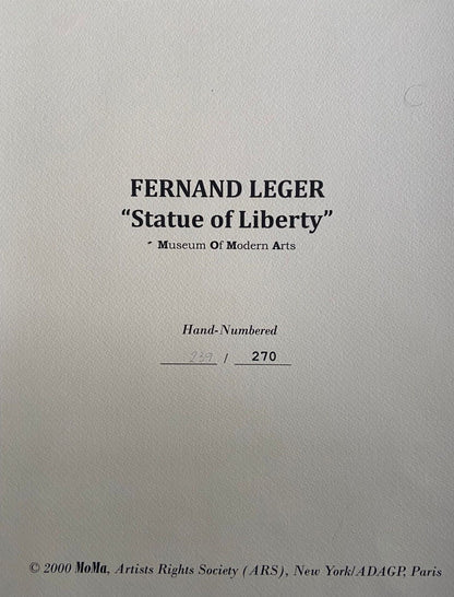 Fernand Lger Lithograph Coa Moma Museum Numbered By Hand Signed Limited