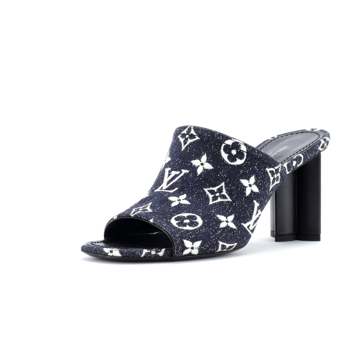 Louis Vuitton Women'S Silhouette Mules Monogram Denim