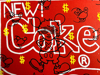 Keith Haring Lithograph From An Signed Numbered Coa Painting