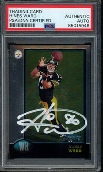 Hines Ward Steelers Autographed 1998 Bowman