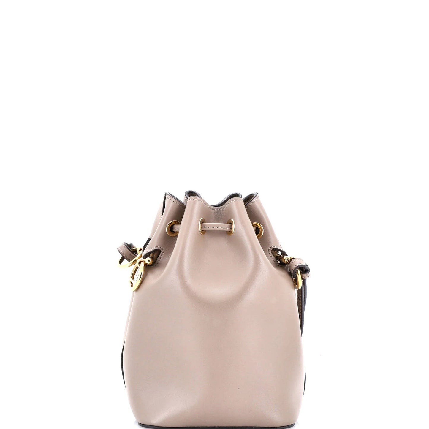 Fendi Logo Mon Tresor Bucket Bag Leather Mini