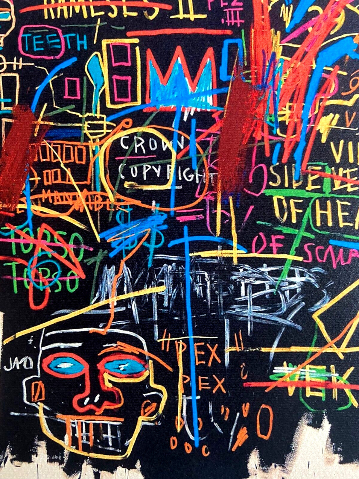 Jean-Michel Basquiat Lithograph Coa Signed Numbered