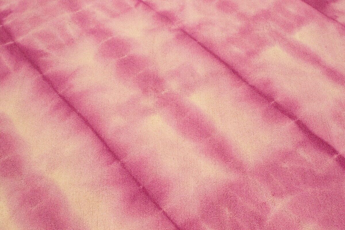 Fuchsia Tie-Dye Design Modern 5X8 Hand-Tufted