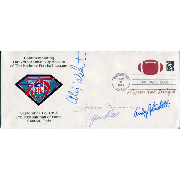 Ny Giants: Alex Webster Ya Tittle, Andy Robostelli, Morris Badgro, And Harry New