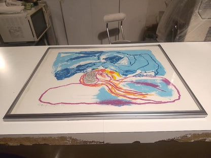 Pieter Defesche Lithograph "Devotion" Signed