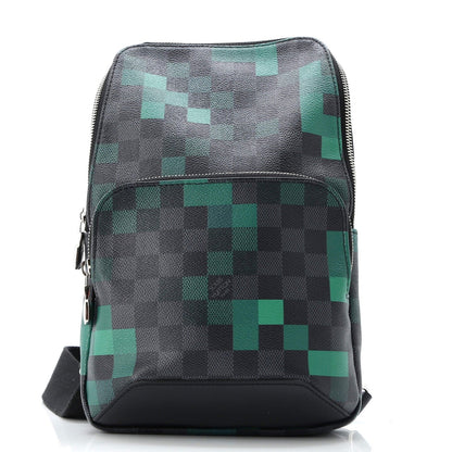 Pixel Louis Vuitton Avenue Sling Bag Limited Edition Damier Graphite