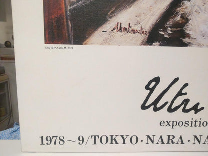 Maurice Utrillo 1979 Exhibition Poster Panel