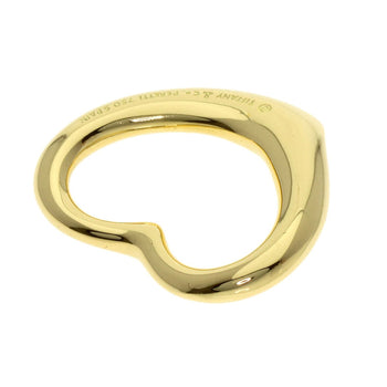 Gold TIFFANY&Co. Open Heart Medium TOP Pendant top K18 Yellow