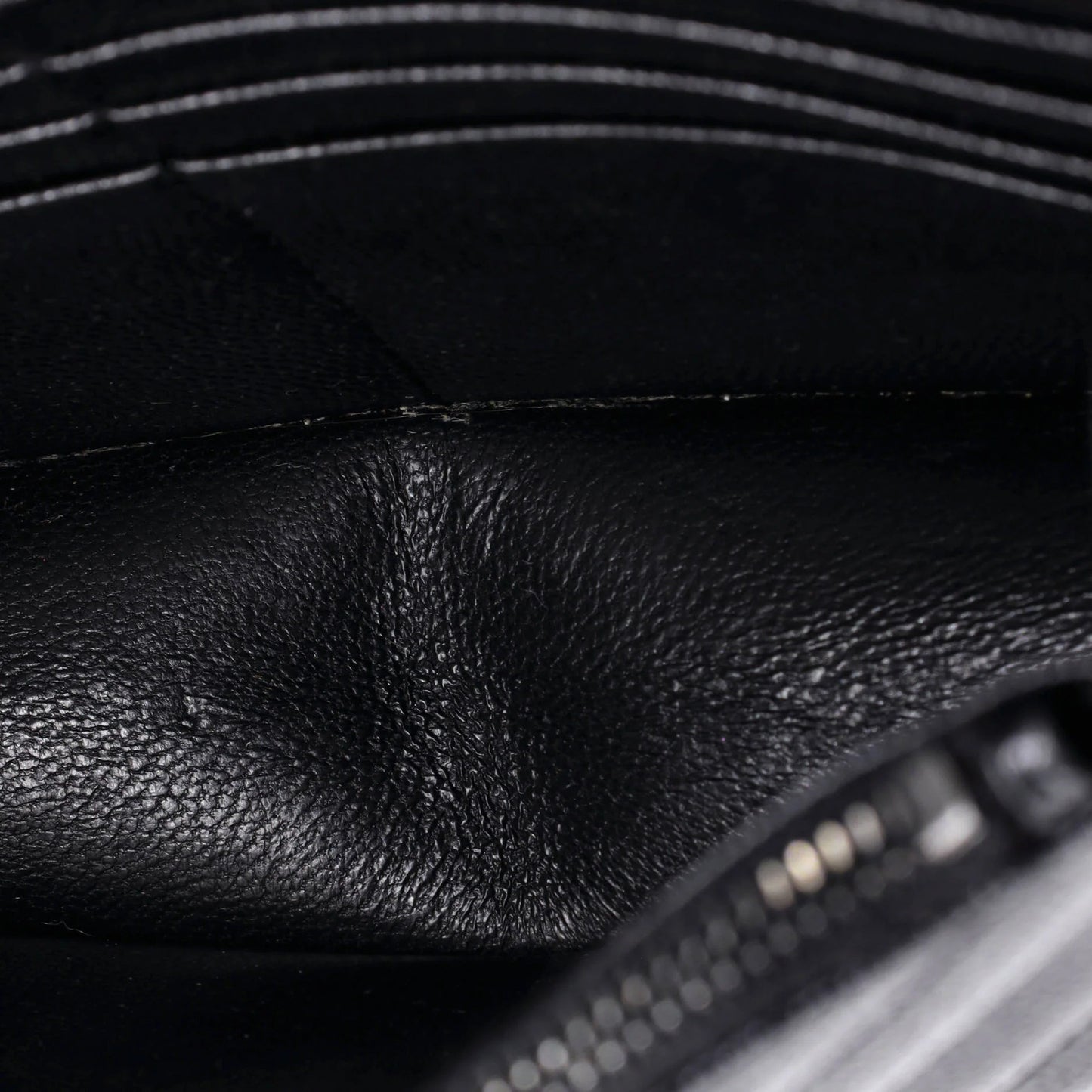 Saint Laurent Classic Monogram Wallet On Chain Matelasse Chevron Leather Small