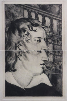 Clement Serveau Signed Drypoint Etching 