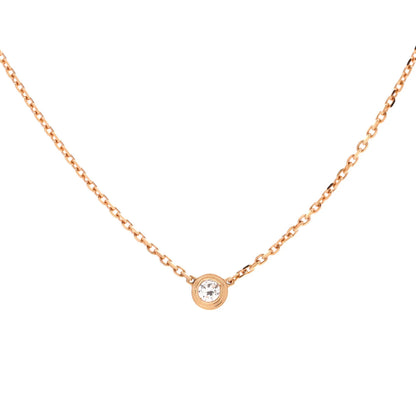 Cartier Cartier D'Amour Pendant Necklace 18K Rose Gold With Diamond Xs